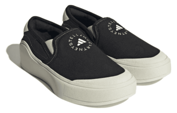 Кроссовки Stella McCartney x adidas Court Slip-on Black White - изображение 2