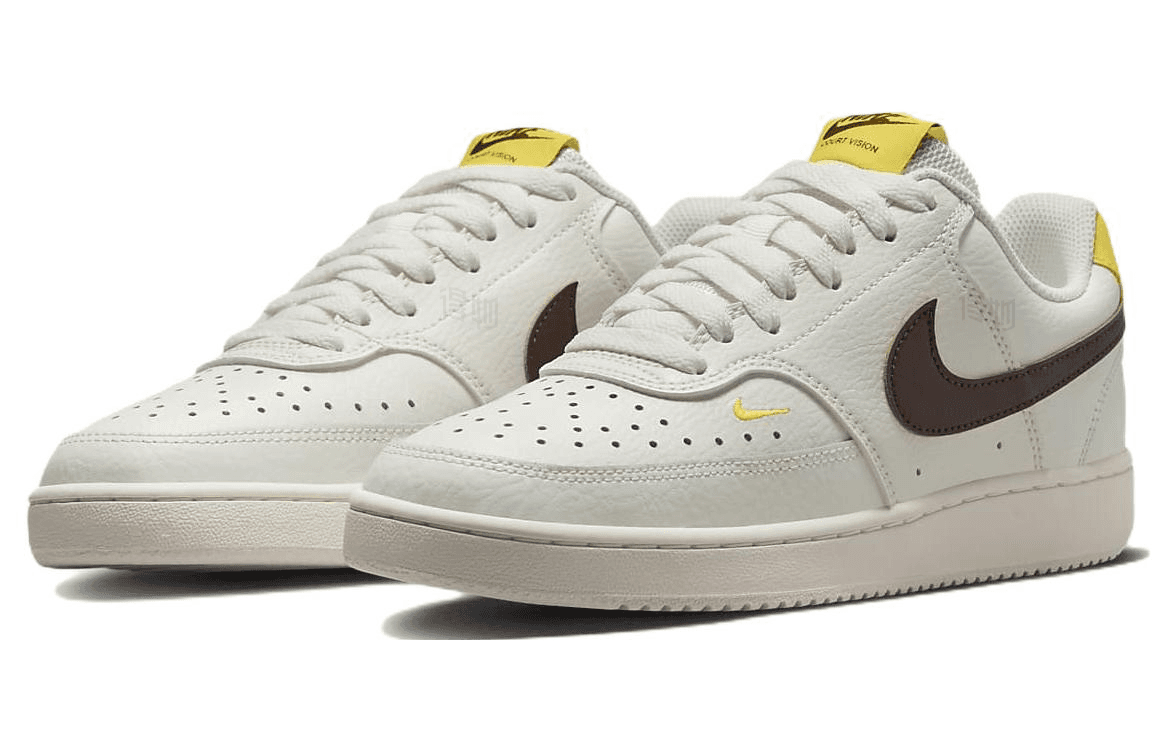 Кроссовки Nike Court Vision Low Grey Brown Yellow - изображение 3