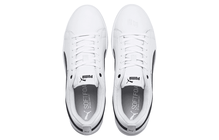 Кроссовки PUMA Smash V2 Leather White Black - изображение 3