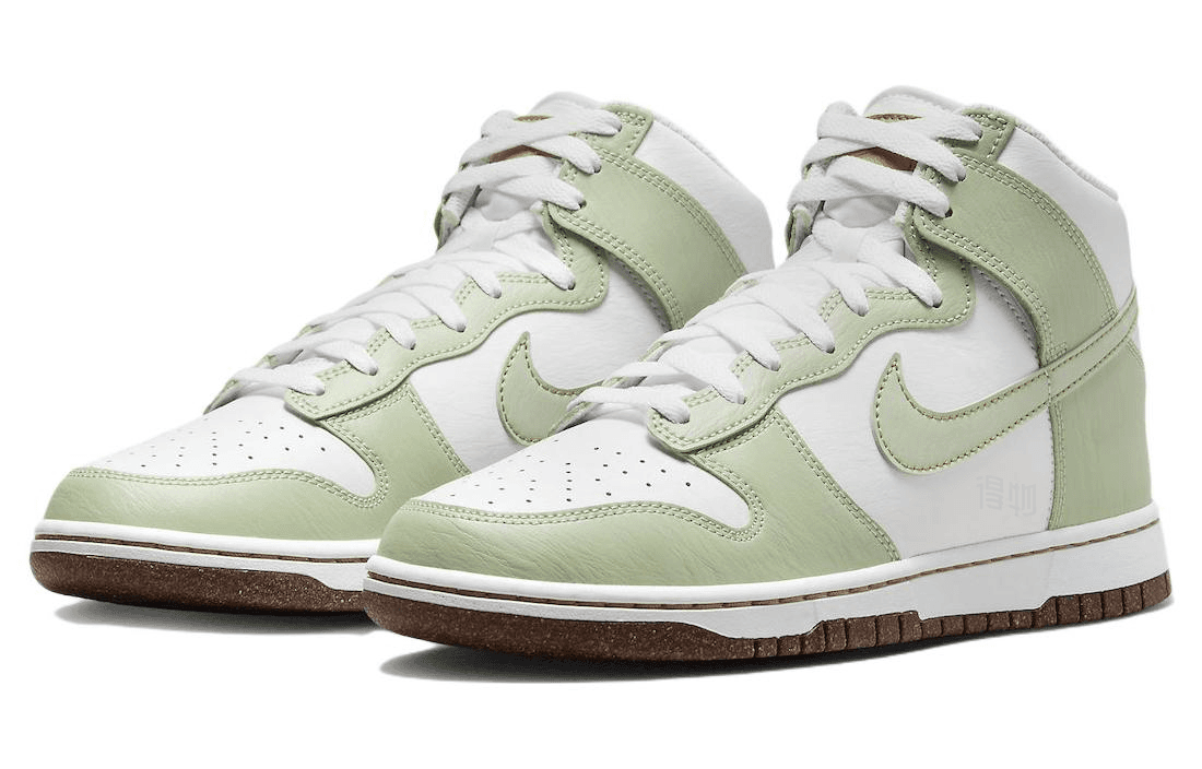 Кроссовки Nike Dunk High "Inspected By Swoosh" White Green — фото 3
