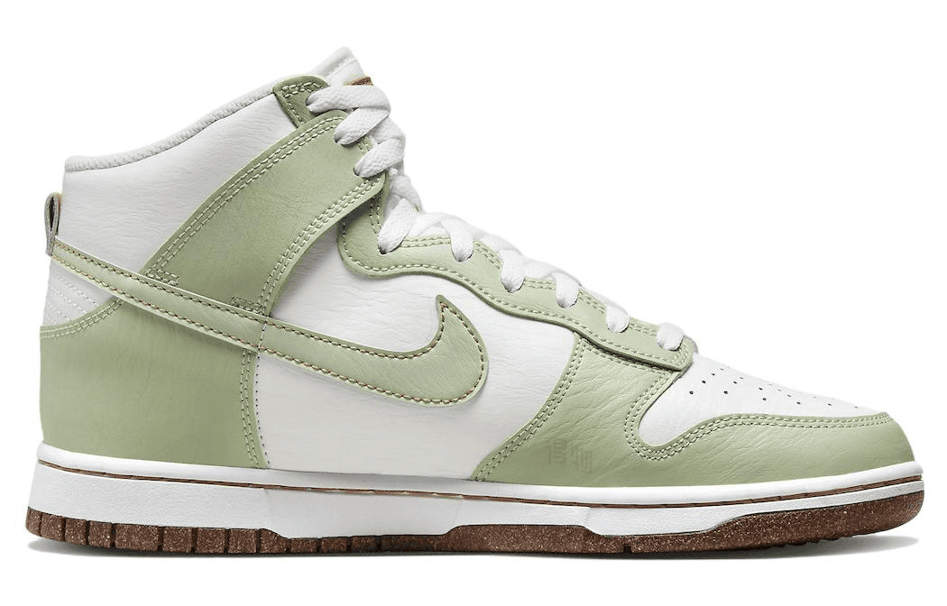 Кроссовки Nike Dunk High "Inspected By Swoosh" White Green — фото 2