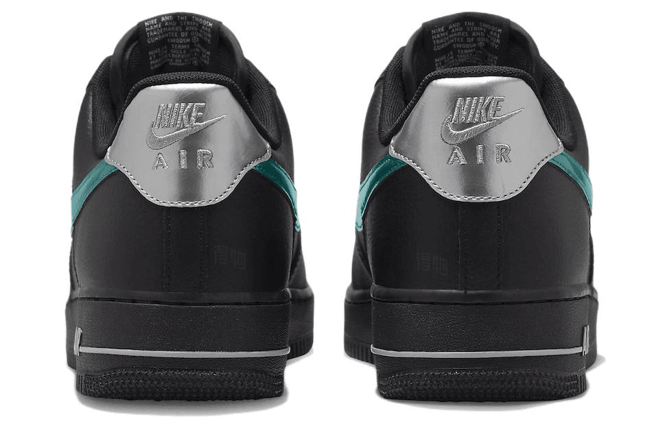 Кроссовки Nike Air Force 1 Low "Black Blue Lightning" — фото 5