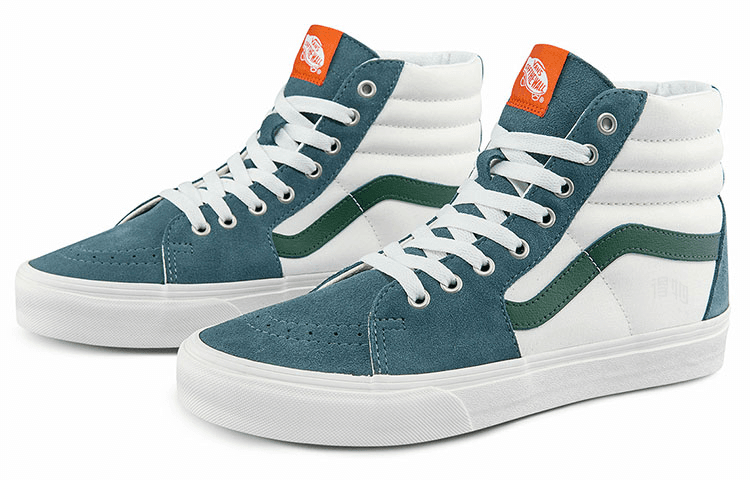 Кроссовки Vans SK8 High White Green - изображение 2