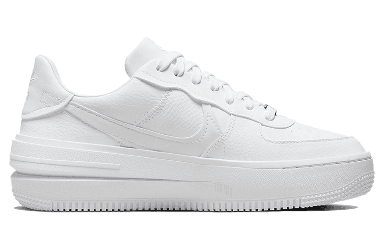 Кроссовки Nike Air Force 1 PLT.AF.ORM "Triple White" — фото 2