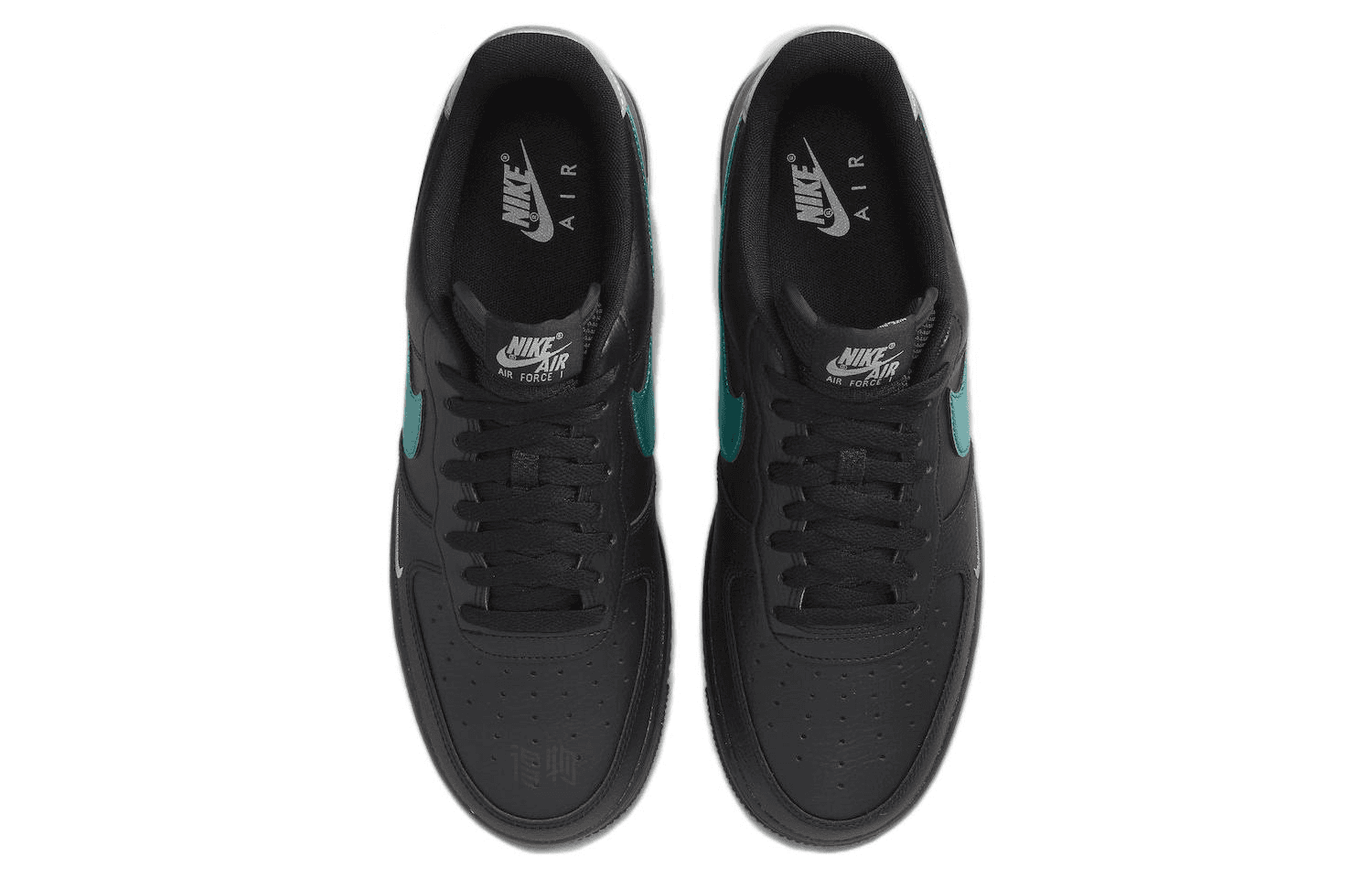 Кроссовки Nike Air Force 1 Low "Black Blue Lightning" — фото 4