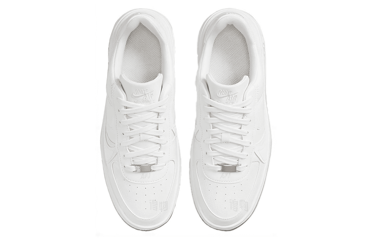 Кроссовки Nike Air Force 1 PLT.AF.ORM "Triple White" — фото 3