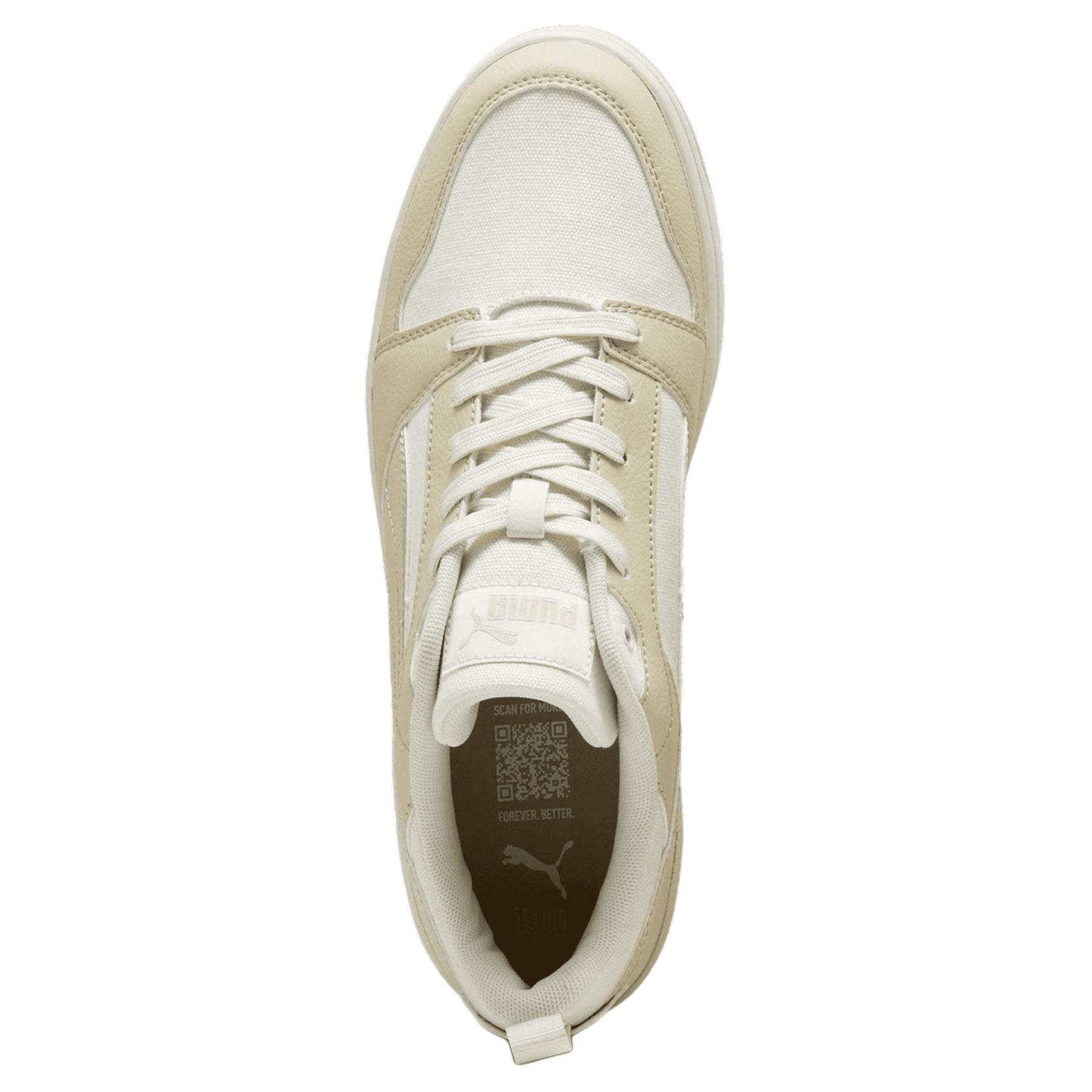 Кроссовки PUMA Rebound v6 Low CV White Beige - изображение 4