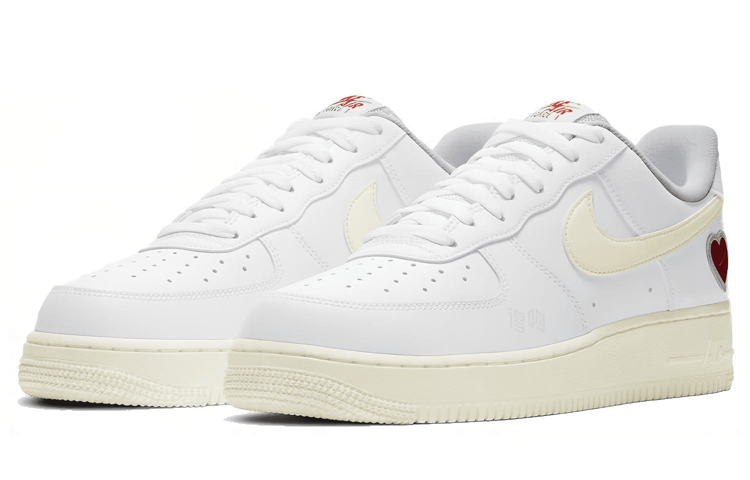 Кроссовки Nike Air Force 1 "Valentine's Day" White Red — фото 3