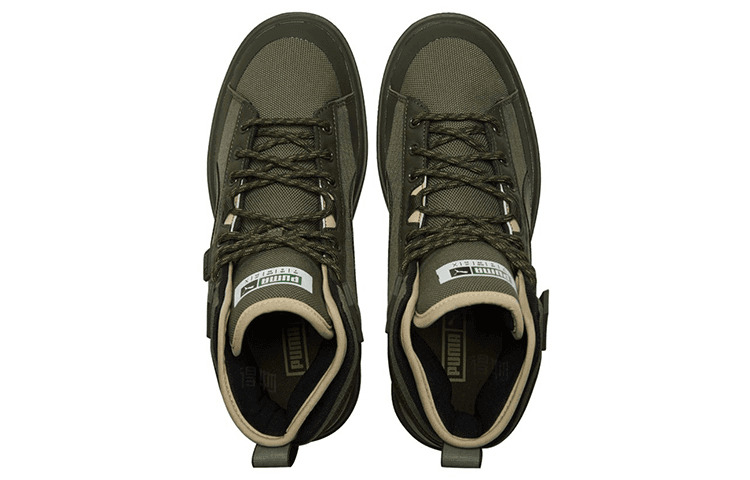 Кроссовки PUMA Suede Mid WTR Brown Olive - изображение 4