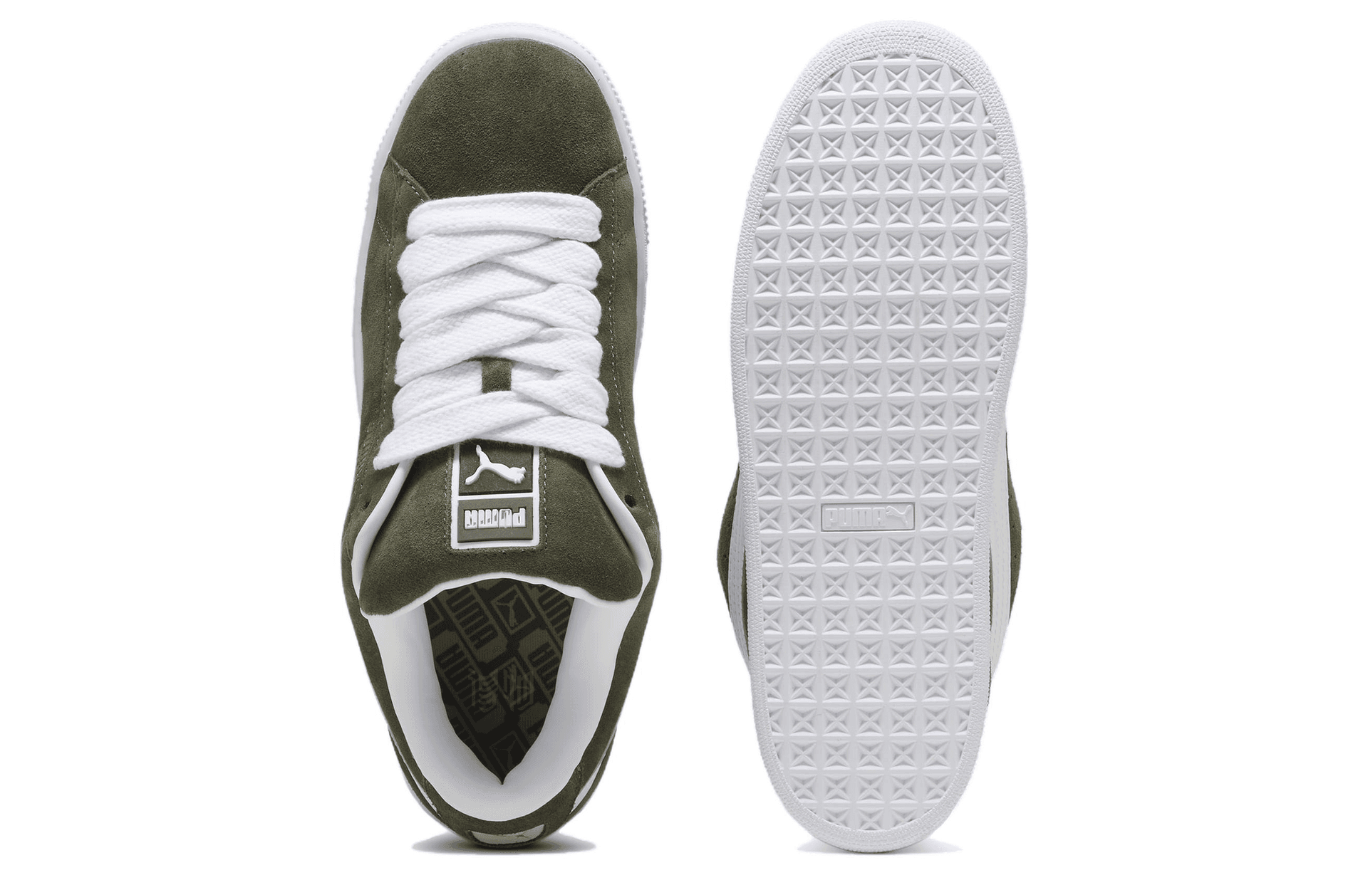 Кроссовки PUMA Suede XL Green White - изображение 4