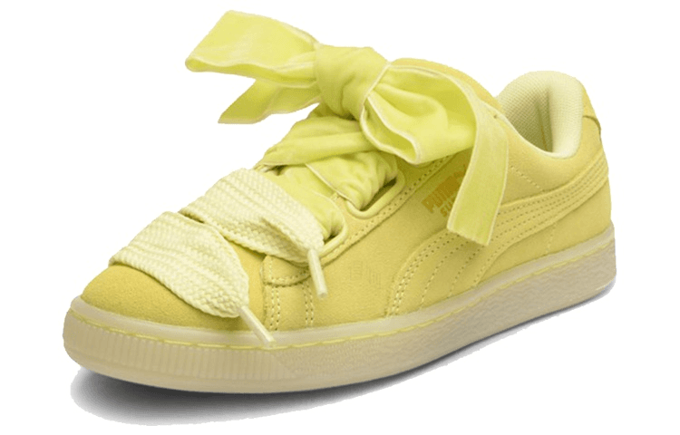 Кроссовки PUMA Suede Heart Reset Yellow - изображение 2
