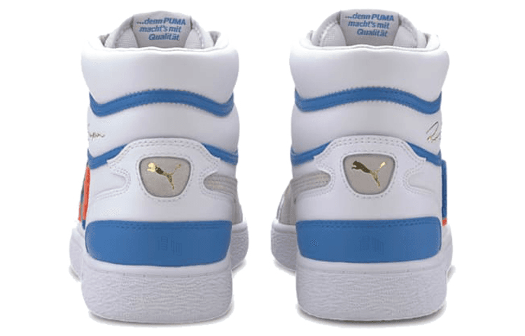 Кроссовки PUMA Ralph Sampson Mid White Blue - изображение 4