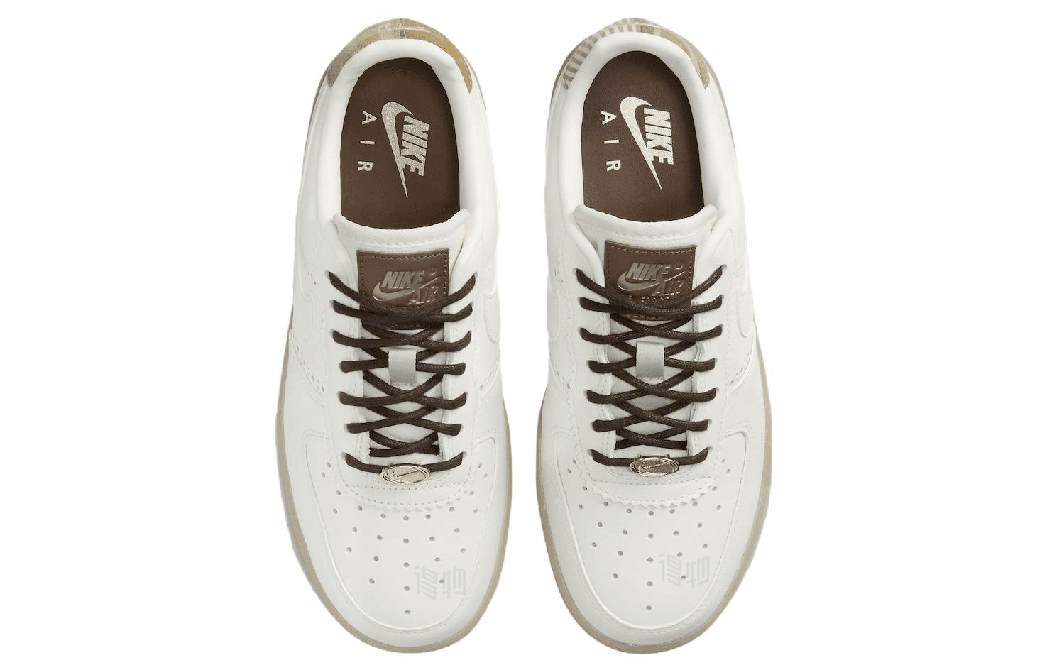 Кроссовки Nike Air Force 1 Low White Light Brown — фото 4