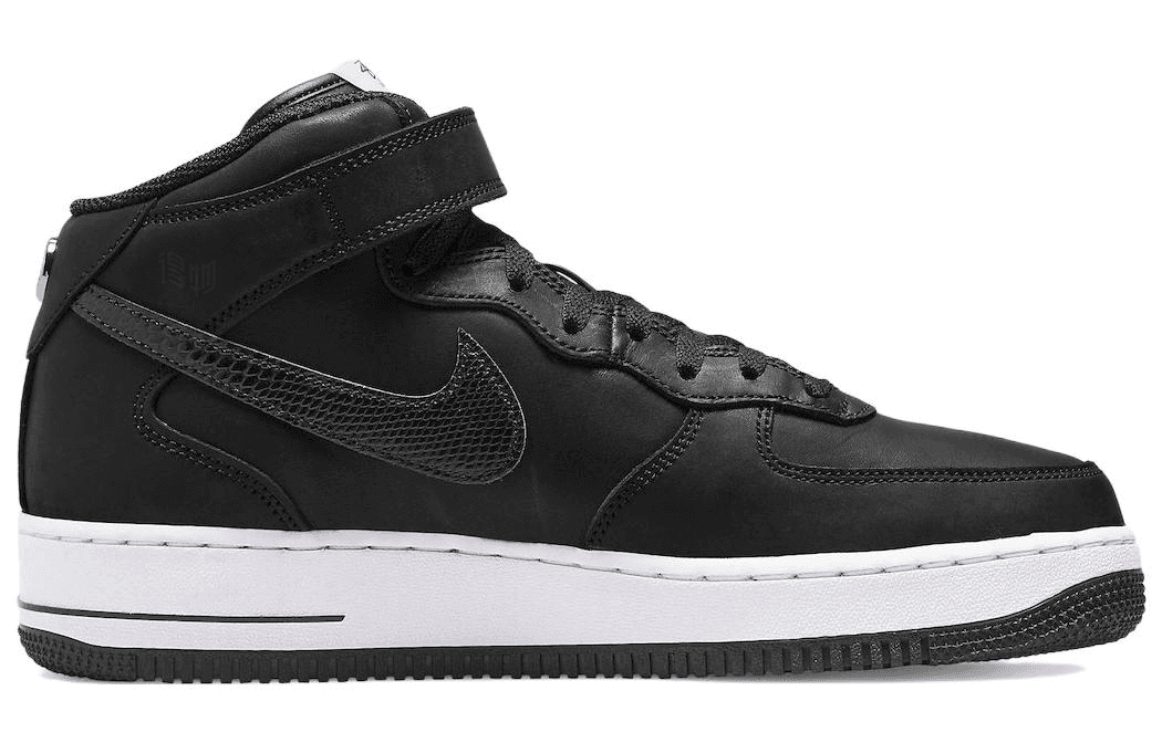 Кроссовки Stussy x Nike Air Force 1 '07 Mid SP Black — фото 2