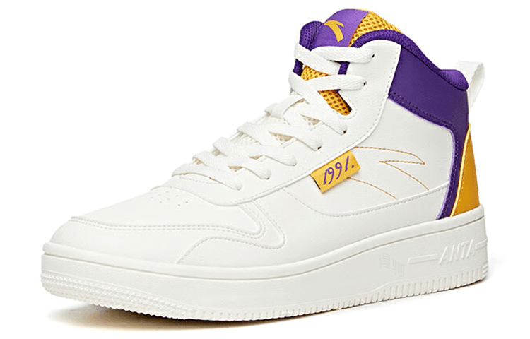 Кроссовки Anta Lifestyle Mid White Purple - изображение 2