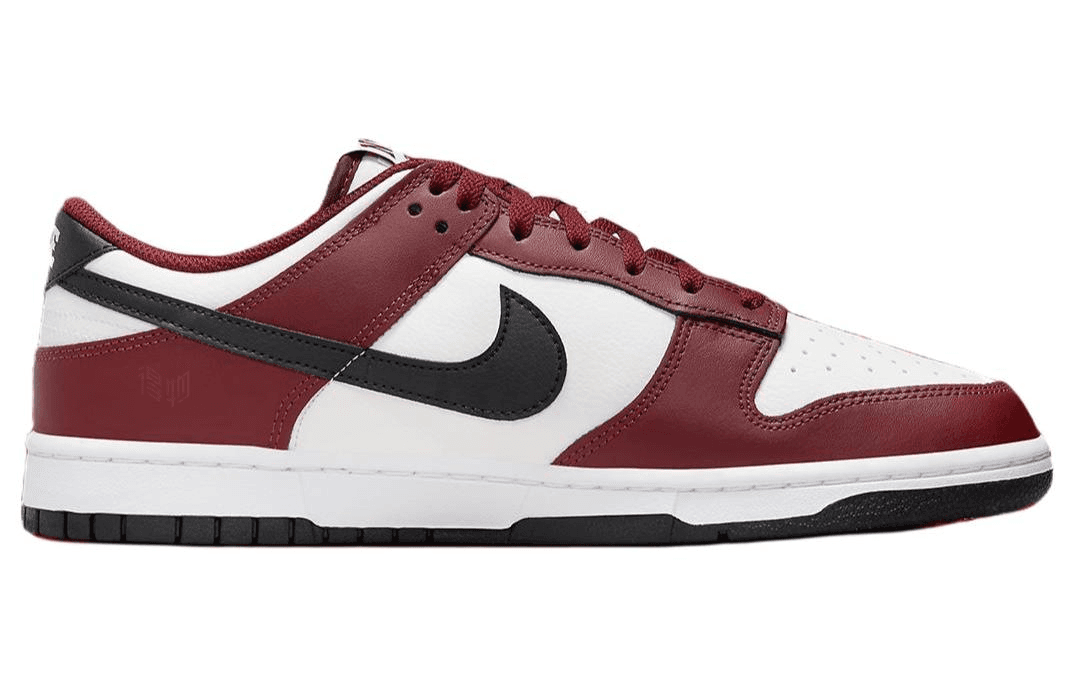 Кроссовки Nike Dunk Low White Red Black — фото 2