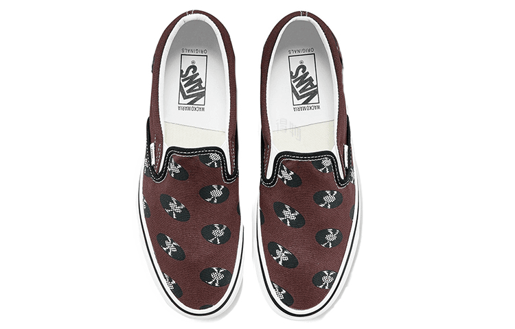 Кроссовки WACKO MARIA x Vans Slip-On Lx Brown - изображение 3