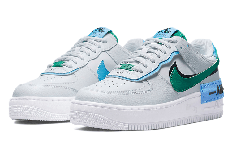 Кроссовки Nike Air Force 1 Low Shadow White Green Blue - изображение 3