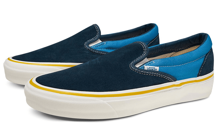 Кроссовки Vans Vault OG Slip-On Lx Blue Patchwork - изображение 2