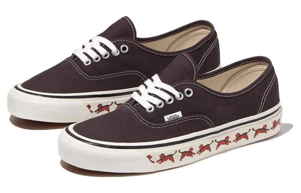 Кроссовки Vans Authentic 44 DX Jungle Sidewall Brown - изображение 3