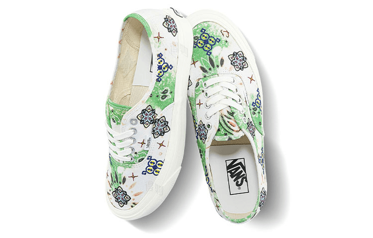 Кроссовки Vans Style 44 White Green - изображение 4