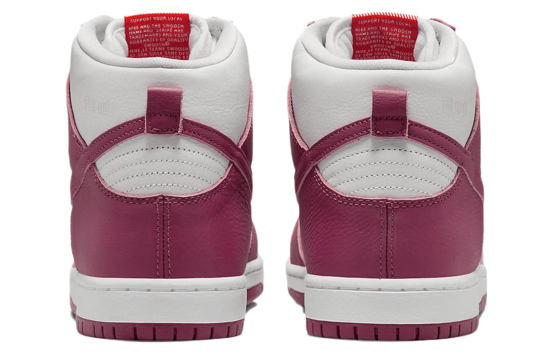 Кроссовки Nike Dunk SB High White Pink — фото 5