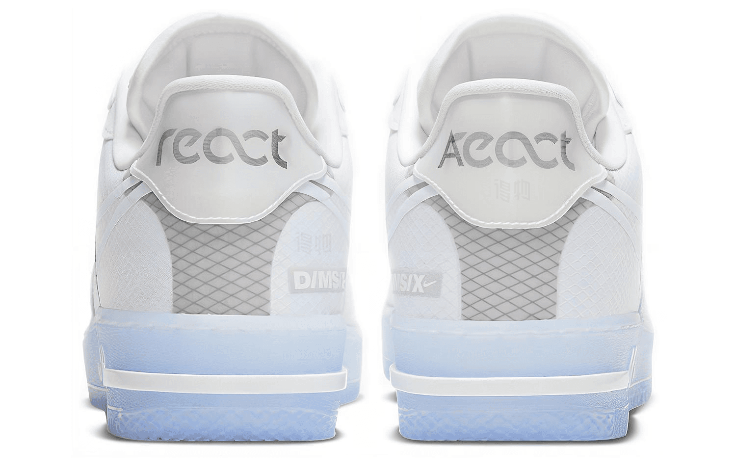 Кроссовки Nike Air Force 1 React QS Light Bone — фото 4