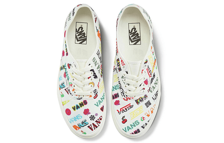 Кроссовки Vans Authentic White Multicolor - изображение 3