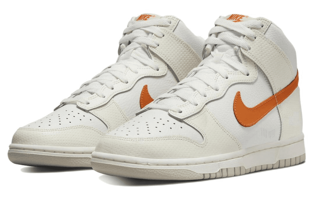 Кроссовки Nike Dunk High White Orange - изображение 3
