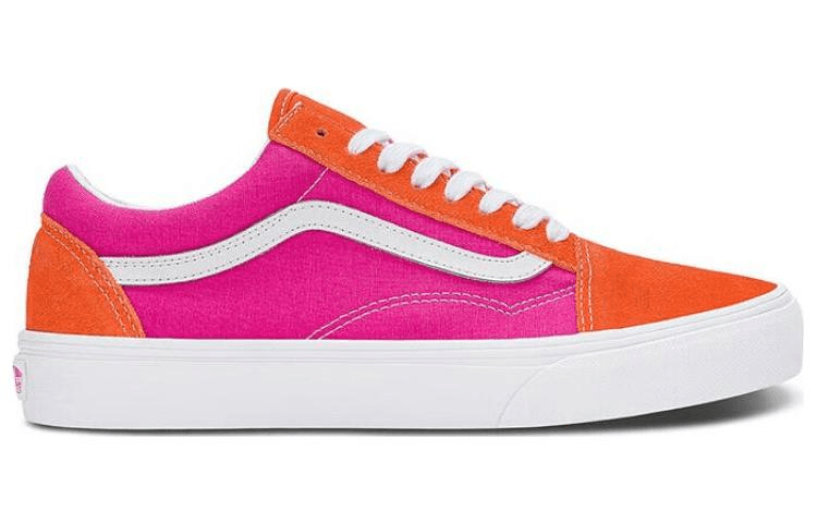 Кроссовки Vans Old Skool Pink Orange White - изображение 2