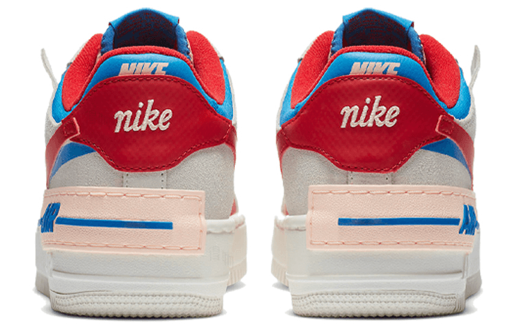 Кроссовки Nike Air Force 1 Shadow Grey Red Blue - изображение 4