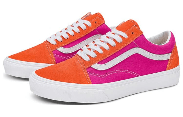 Кроссовки Vans Old Skool Pink Orange White - изображение 3