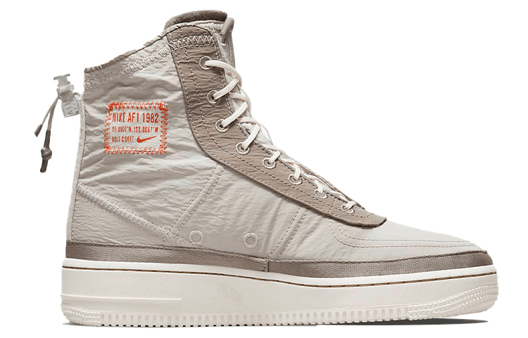 Кроссовки Nike Air Force 1 Shell High Top Beige Brown — фото 2