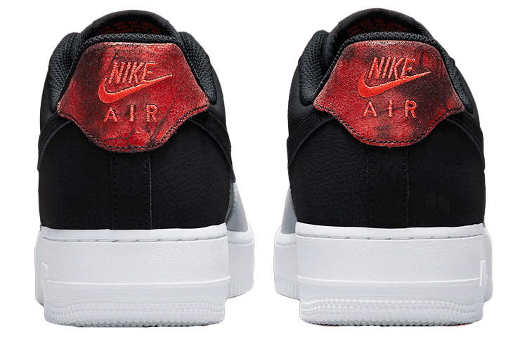 Кроссовки Nike Air Force 1 Low 07 LV8 Black Grey Red — фото 5