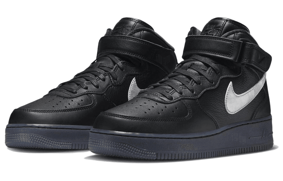 Кроссовки Nike Air Force 1 PRM "Black Metallic" — фото 3
