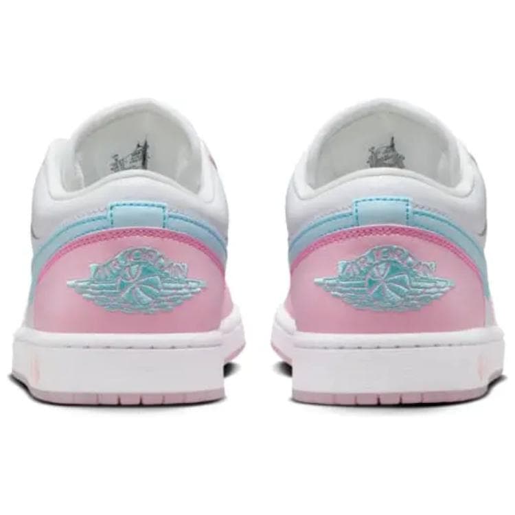 Ретро баскетбольные кроссовки Jordan Air Jordan 1 Low "White/Pink Foam/Glacier Blue" - изображение 5