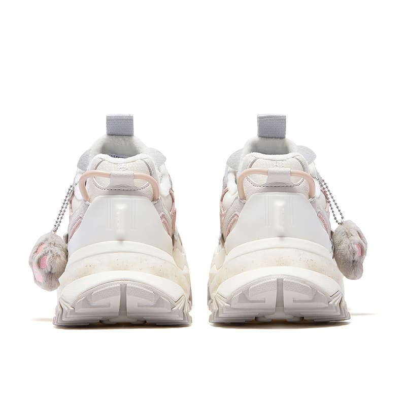 Кроссовки FILA FUSION BIANCO WE С флисовой подкладкой Модные спортивные массивные кроссовки Женские Молочно-белый Розовый - изображение 4