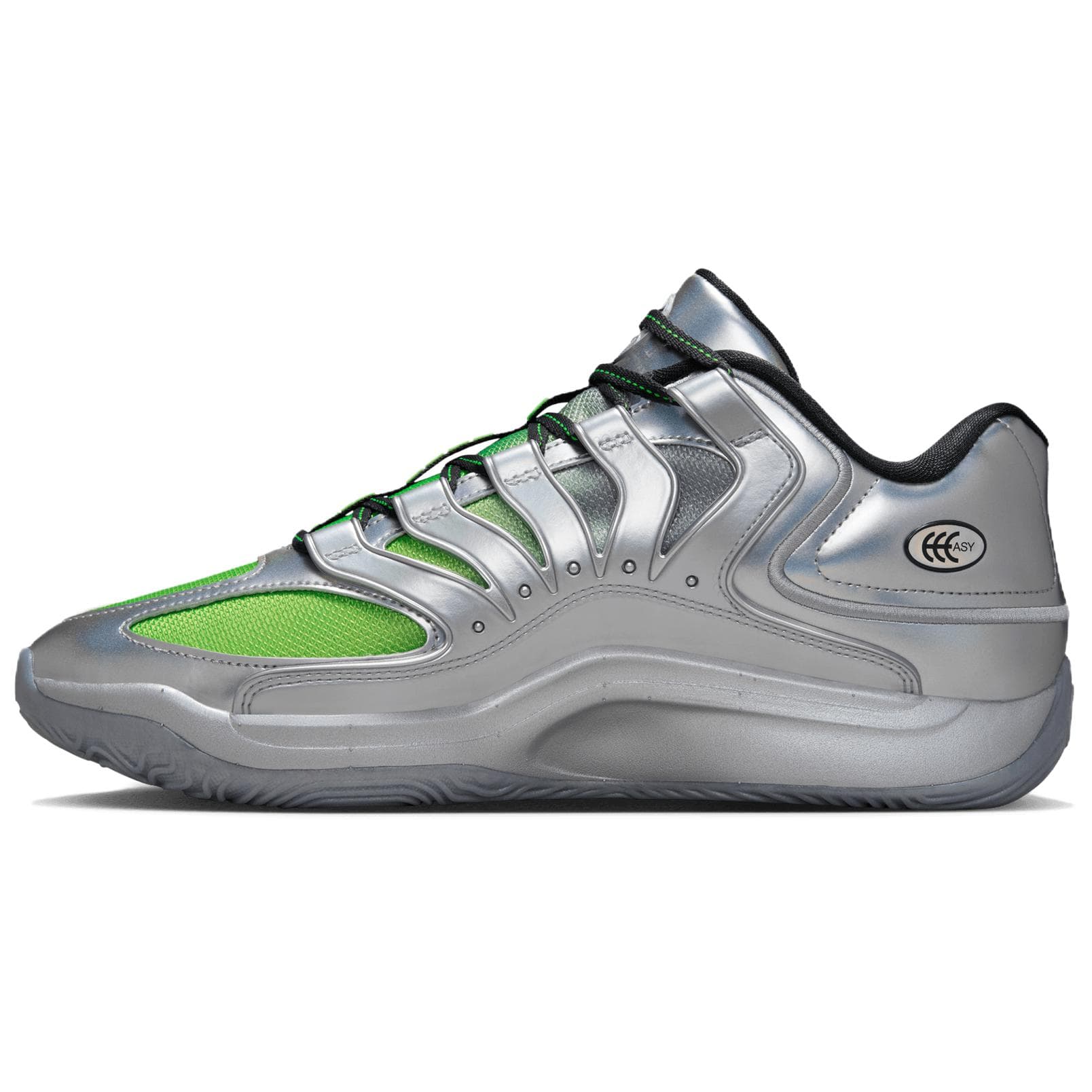 Кроссовки для баскетбола Nike KD 18 Противоскользящие Устойчивые к износу Низкие Баскетбольные кроссовки Мужские Серебристо-серые - изображение 3