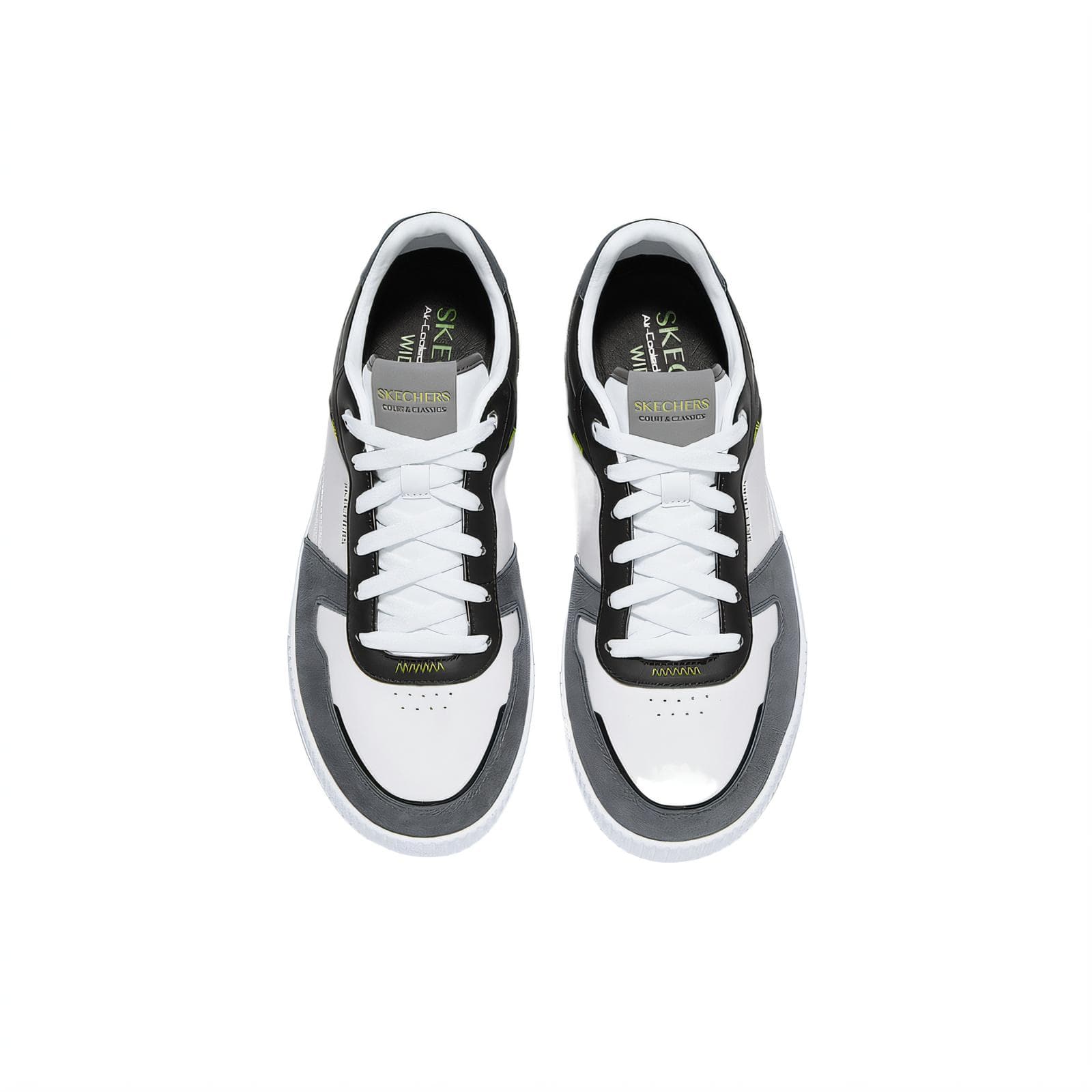 Кроссовки Skechers Court Classics White Black - изображение 3