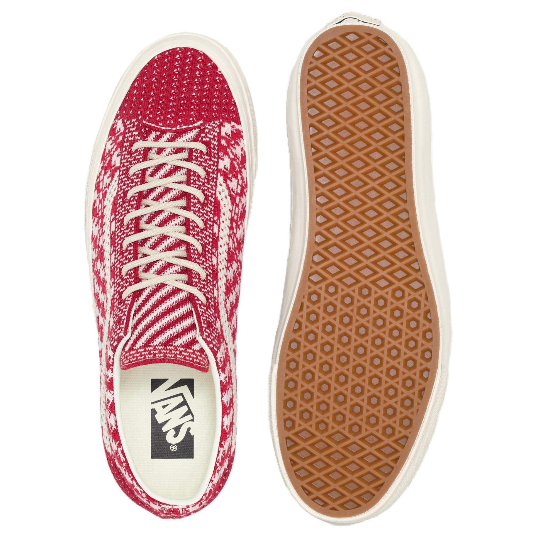 Кеды Vans Износостойкие и Легкие Низкие Кеды Унисекс Красные Белые - изображение 4