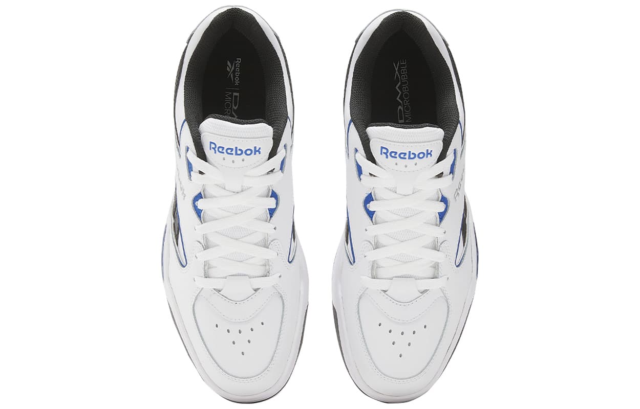 Ретро баскетбольные кроссовки Reebok BB 4500 DMX Устойчивые к истиранию Низкие Баскетбольные Кроссовки Унисекс Синие Белые - изображение 4