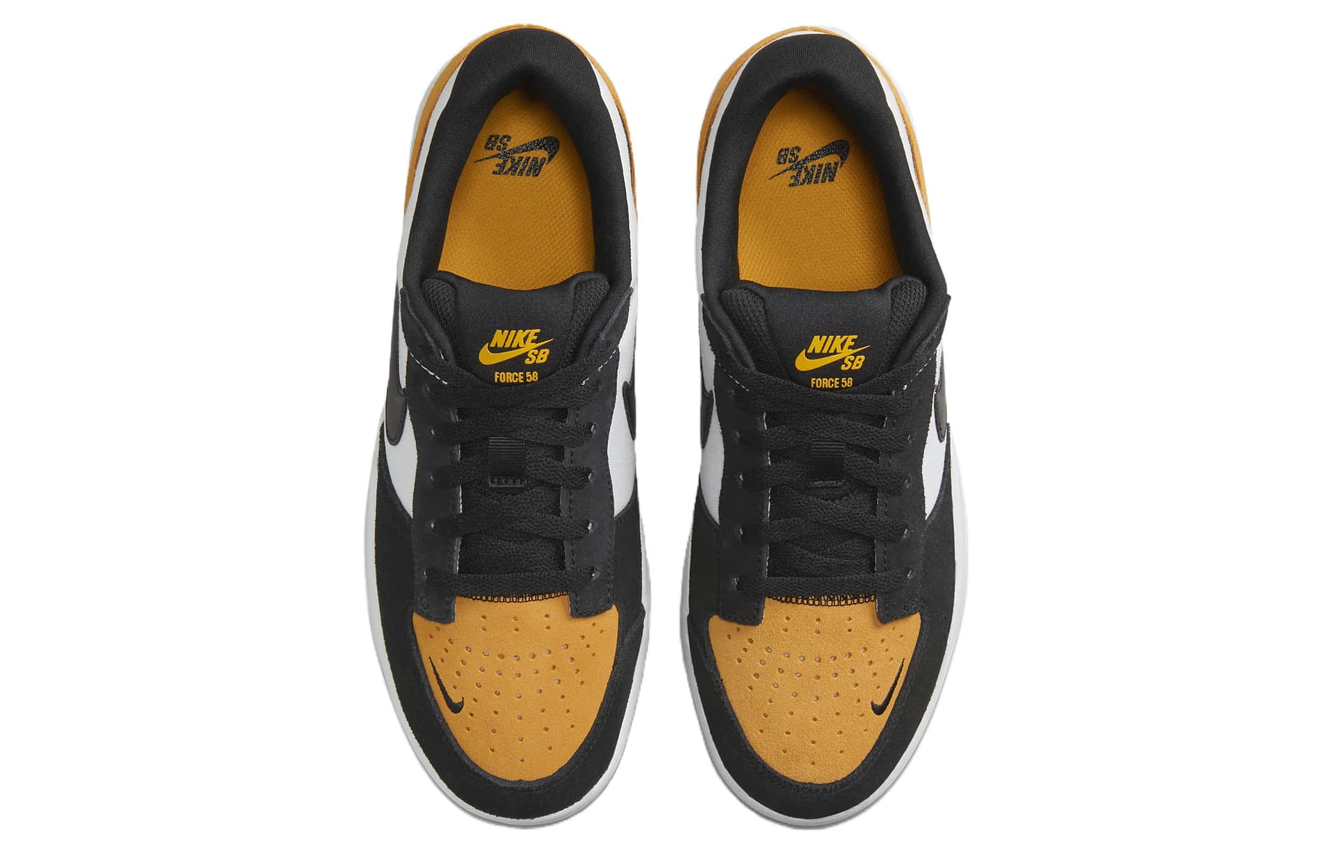Кроссовки Nike SB Force 58 Black White Orange - изображение 4