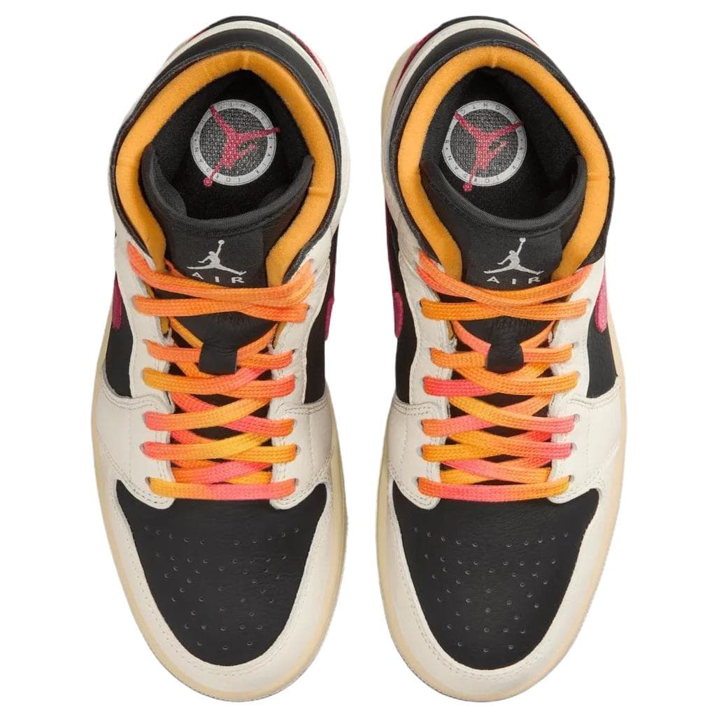 Ретро баскетбольные кроссовки Jordan Air Jordan 1 MID Топ Ретро Баскетбольные Кроссовки Женские Бежевые - изображение 3