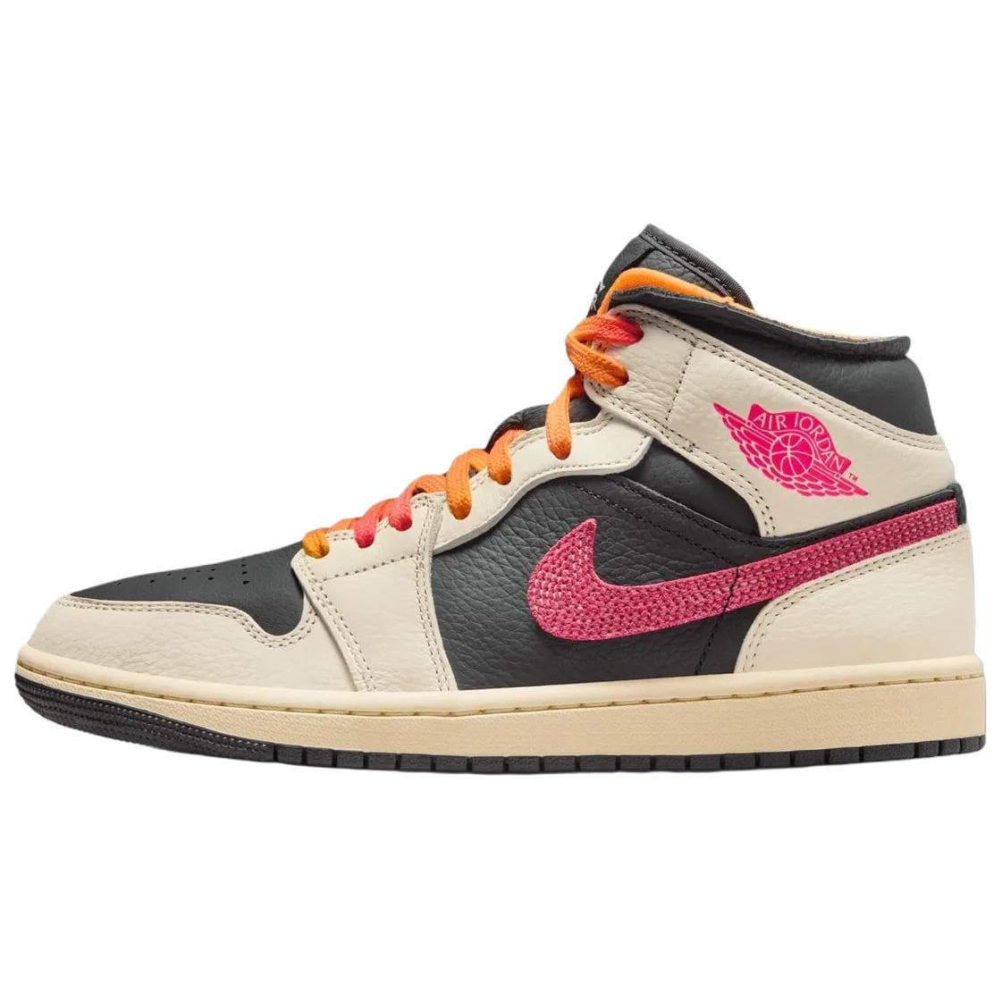 Ретро баскетбольные кроссовки Jordan Air Jordan 1 MID Топ Ретро Баскетбольные Кроссовки Женские Бежевые - изображение 1