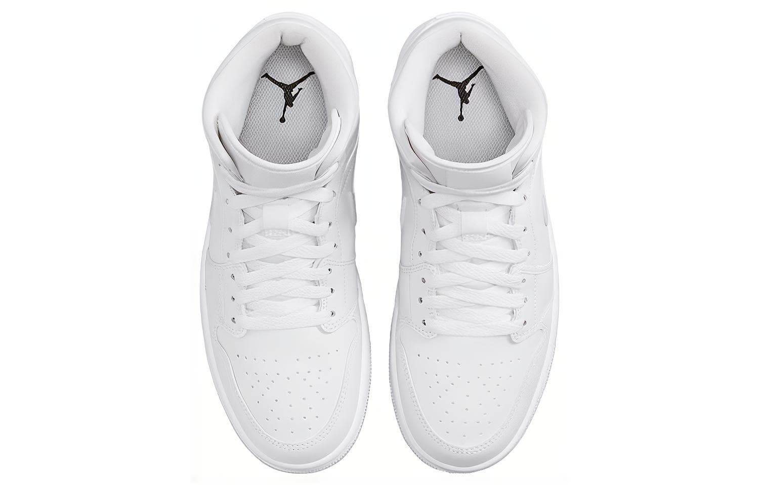 Ретро баскетбольные кроссовки Jordan Air Jordan 1 Mid Triple White — фото 4