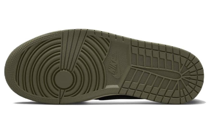 Ретро баскетбольные кроссовки Travis Scott x Air Jordan 1 Low OG "Medium Olive" - изображение 5