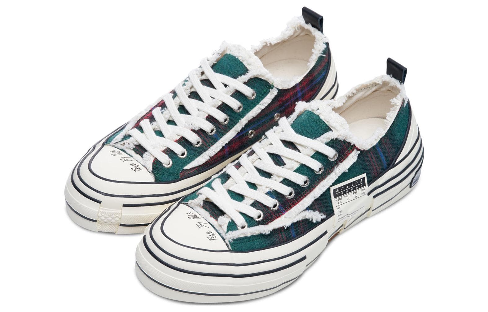 Кеды xVESSEL Forrest Green Plaid - изображение 2