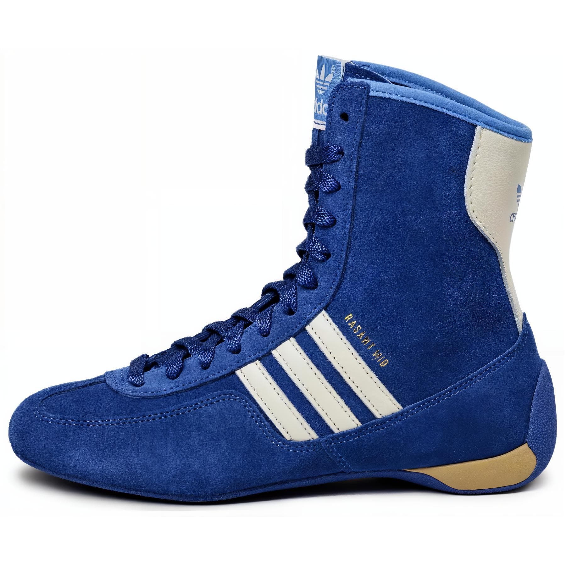 Кроссовки для спортзала Adidas Originals RASANT Противоскользящие Устойчивые к истиранию Высокие Кроссовки для тренировок Женские Синие Белые - изображение 1