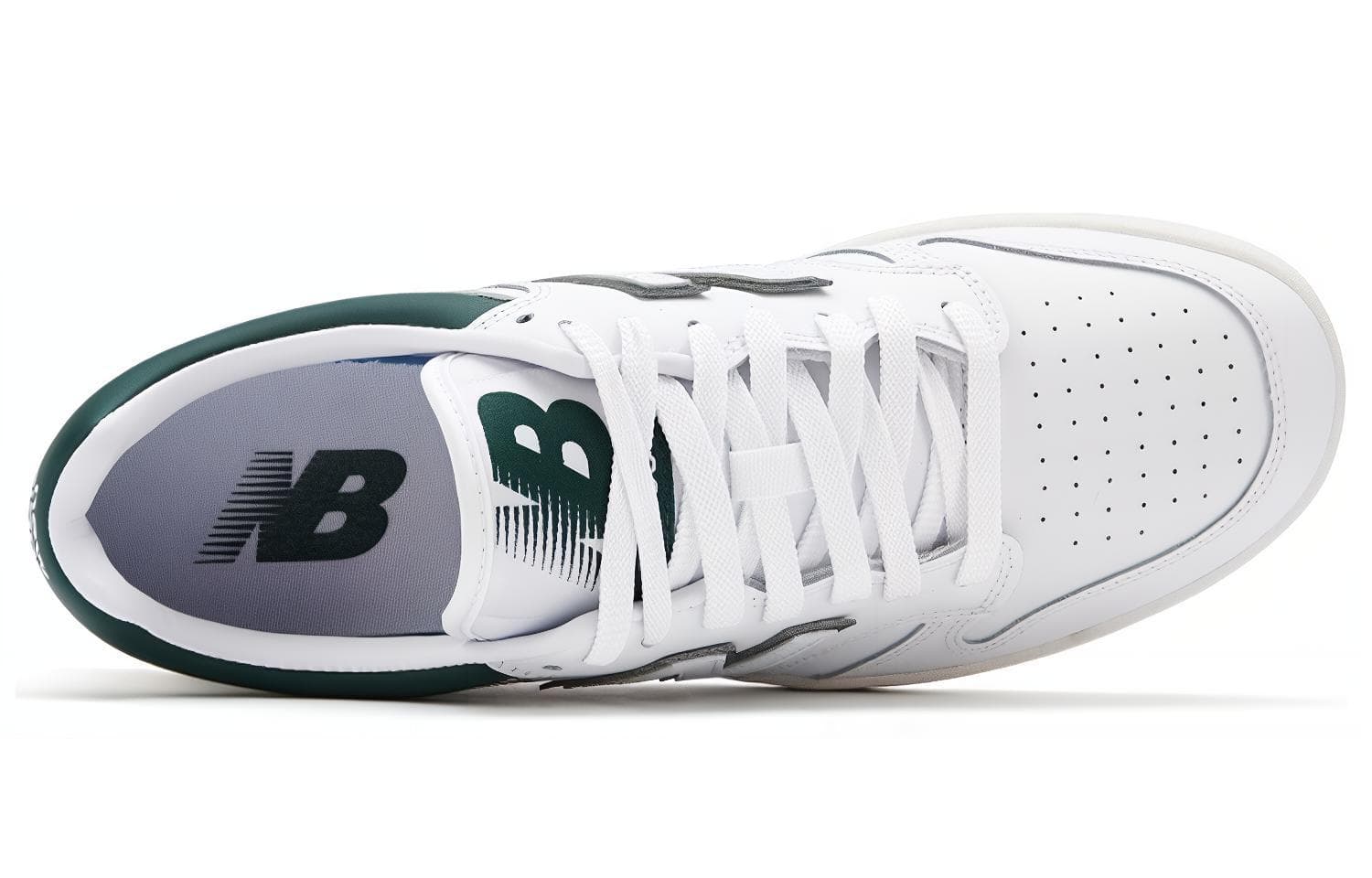 Ретро баскетбольные кроссовки New Balance 480 White Green - изображение 3
