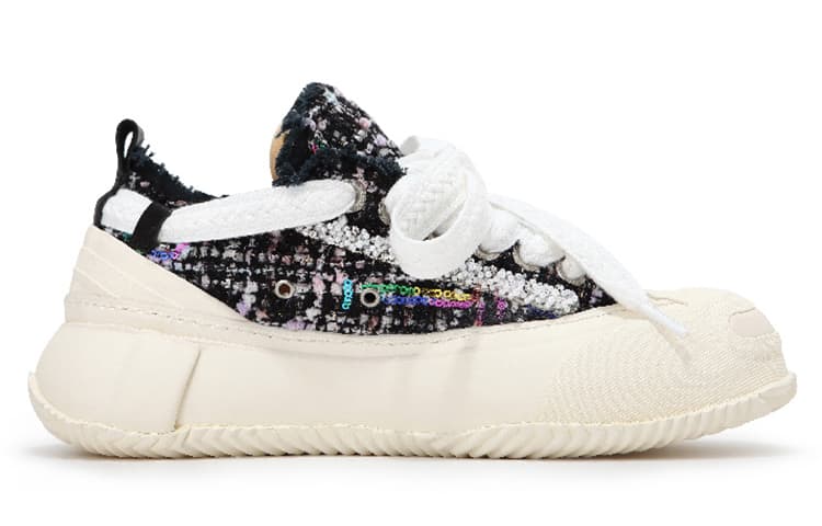 Кеды xVESSEL g.o.p. 2.0 marshmallow lows "black tweed" - изображение 4